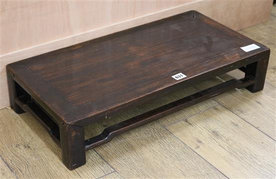 A Chinese altar stand, reduced, W.63cm